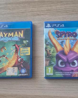 Spyro Reignited Trilogy e Rayman Legends PS4