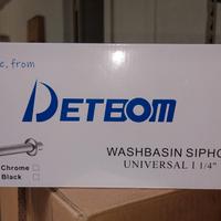 Sifone bagno cromato