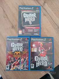 Lotto giochi PS2 Guitar Hero