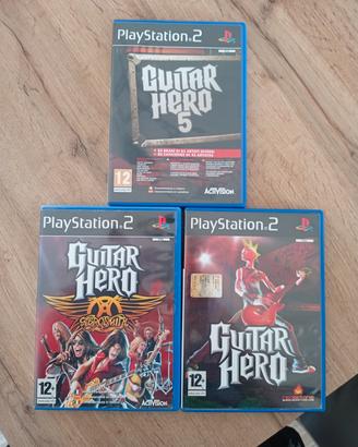 Lotto giochi PS2 Guitar Hero