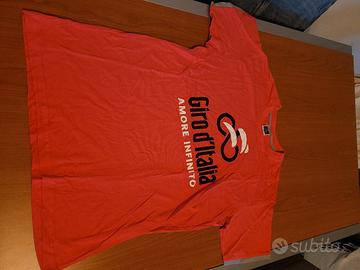 maglia tshirt rosa giro d'italia tg. xs da uomo