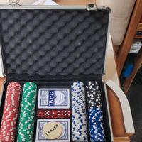 Cassetta da Poker elegante con fiches, completa