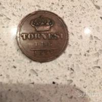 Moneta da 2 Tornesi del 1857