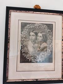 Quadro Stampa antica The Royal Sisters 