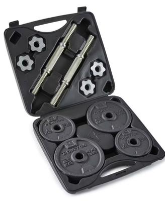 Kit manubri e bilanciere palestra 20kg