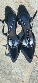 scarpe donna in vernice n. 38 - tacco 10 -