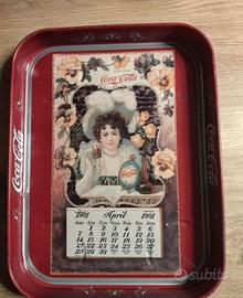 vassoio Coca Cola vintage calendario 1901
