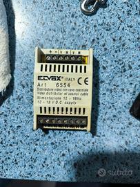 distributore video con cavo coassiale 