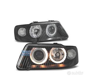 FARI AUDI A3 8L 00-03 ANGEL EYES FONDO NERO