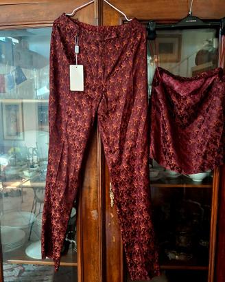 Completo in raso pantalone +top