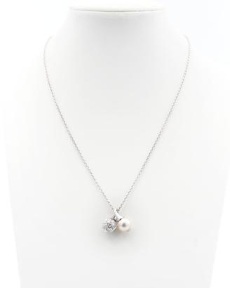Collana Bulgari Oro Bianco Perla Akoya e Diamanti