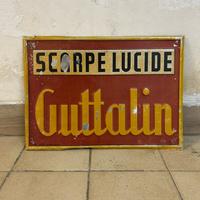 Insegna litografata -GUTTALIN- vintage.