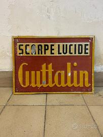 Insegna litografata -GUTTALIN- vintage.