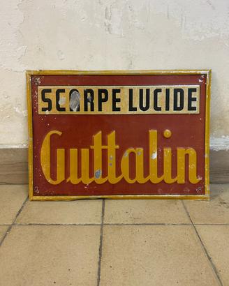 Insegna litografata -GUTTALIN- vintage.