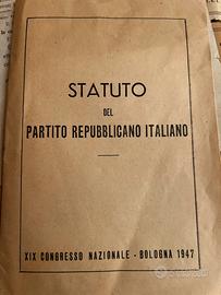 PRI statuto partito repubblicano italiano