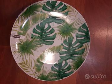 Set piatti / Piatto piano in ceramica AD Trend fan