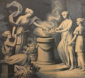 Quadro olio su tela Luigi Ademollo