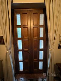 Portoncino da ingresso doppia anta in legno