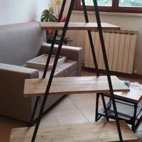 scaffale ripiani in legno 