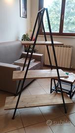 scaffale ripiani in legno 