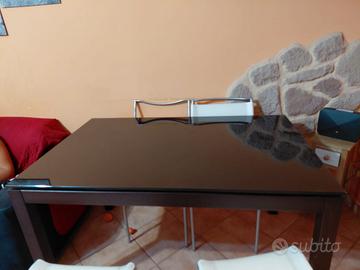 Tavolo in vetro Calligaris allungabile