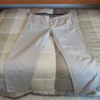 PANTALONE BIANCO GRIGIO CHIARO UOMO ALCOTT TAGLIA