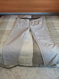 PANTALONE BIANCO GRIGIO CHIARO UOMO ALCOTT TAGLIA