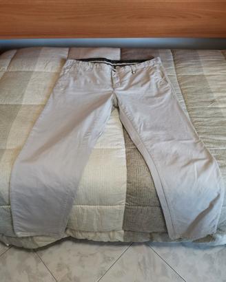 PANTALONE BIANCO GRIGIO CHIARO UOMO ALCOTT TAGLIA
