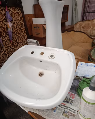 lavabo bagno con piletta+ bidè Dolomite 