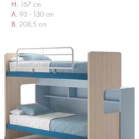 Letto a Castello Scorrevole Roy Doimo City Line