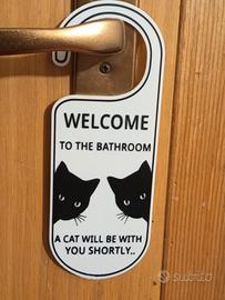 segna porta ironico gatti