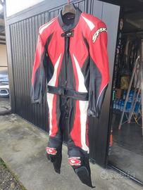 tuta in pelle Spyke divisibile 