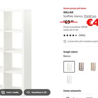 Scaffale IKEA, 8 Griglie, 77*147