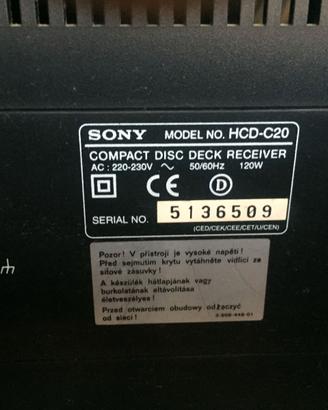 HI-fi  Compatto Sony