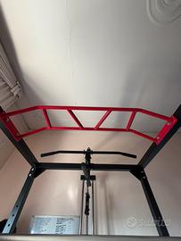 Power Rack multifunzione+bilancierepesi accessori