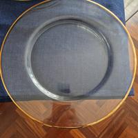 Sotto piatti bordo in oro