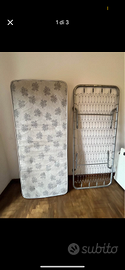 rete e materasso singolo usati buoni  €20