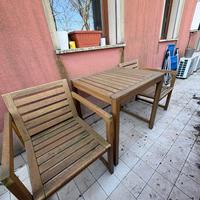 Set tavolo + sedie da esterno