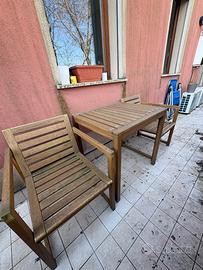 Set tavolo + sedie da esterno