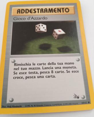 Carta Pokémon addestramento Gioco d'azzardo