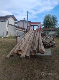vecchi travi in legno 