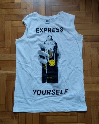 maglietta Smiley Word