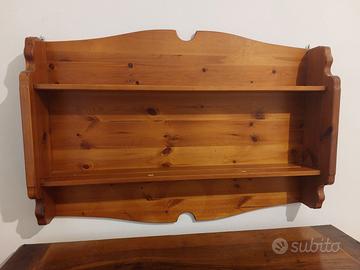 Piattaia in legno fine anni 80 artigianale