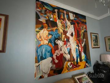 Quadro copia d’autore  CROCIFISSIONE di Guttuso