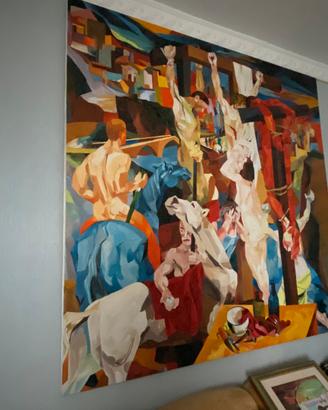 Quadro copia d’autore  CROCIFISSIONE di Guttuso