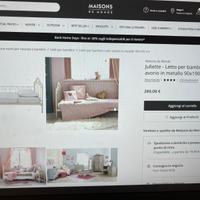 Letto singolo ferro battuto