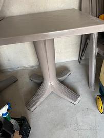 8 sedie 2 tavoli da esterno