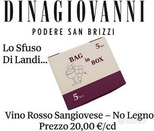 Vino rossoToscana bag in box 5 litri