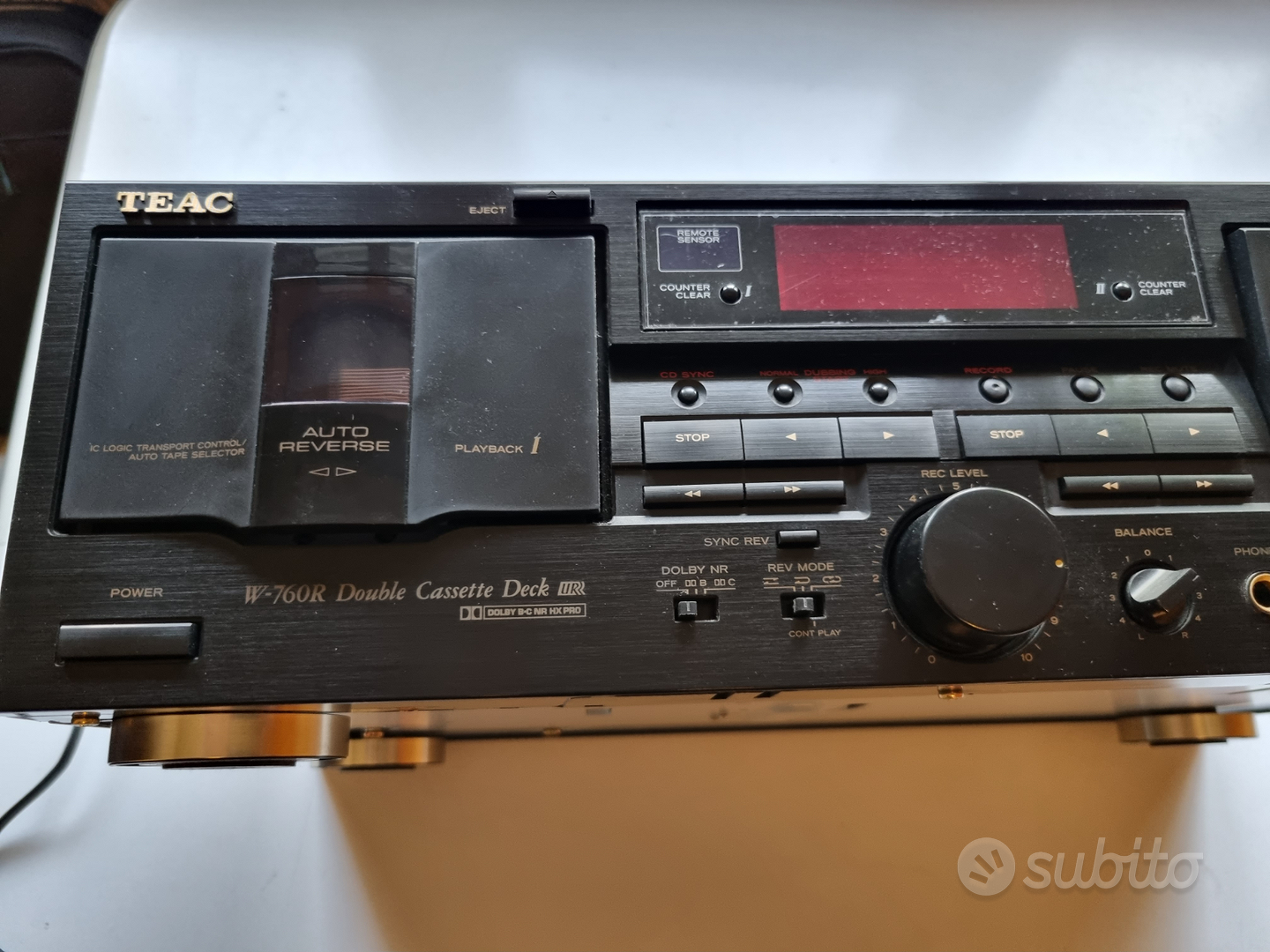 Doppia piastra cassette TEAC W-760R - Audio/Video In vendita a Monza e  della Brianza