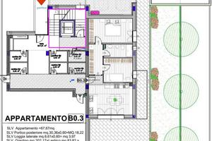 Appartamento di 82 m² con 3 locali e box auto a Ca